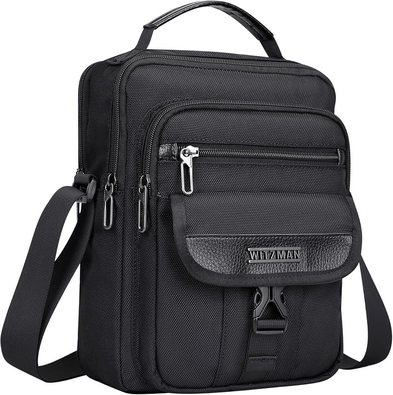 WITZMAN Crossbody Bags for Men Travel Shoulder Bag Lightweight Man Purse Small Casual Messenger Bag for Work Traveling - Image 1